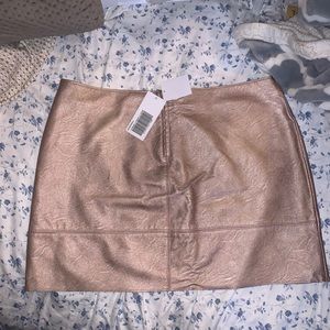 Rose Gold Metallic Skirt